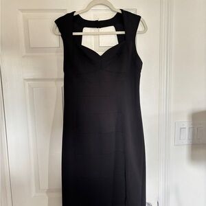 White House Black Market Black Midi Dress